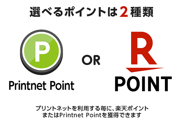 プリントネットポイントと楽天ポイント