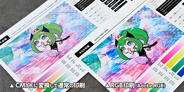 �ץ��ȥͥåȤ�RGB��CMYK�����λž夬����ӥ��᡼��