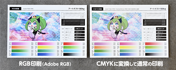 �ץ��ȥͥåȤ�RGB��CMYK�����λž夬����ӥ��᡼��