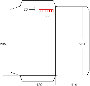 封筒印刷のデータ作成について 印刷の事なら激安通販のプリントネット